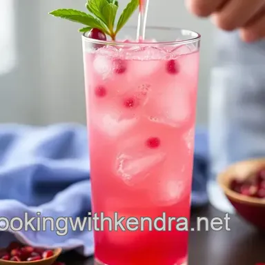 My Easy Pomegranate Fizz: Mixing Pom Juice Delightful Refreshing Fizz for Summer Fun Recipe Card