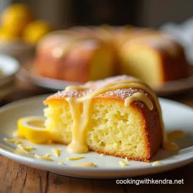 Classic Scratch 7UP Lemon Cake Recipe Super Moist Easy Recipe Card