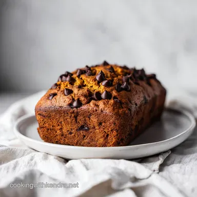 Pumpkin Chocolate Chip Bread: Moist Loaf Ready in 75 Minutes Recipe Card
