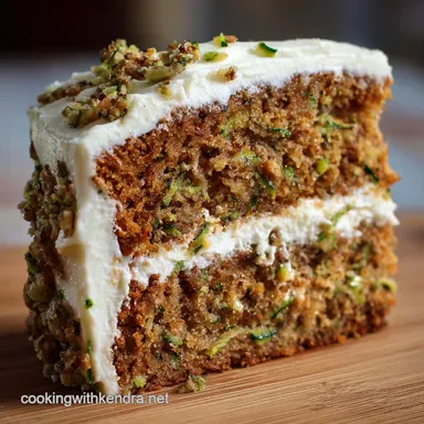 Zucchini Cake with Cream Cheese Frosting The Moist Spice Layer Cake Recipe Card