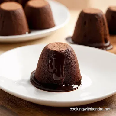 Chocolate Desserts Molten Lava Cakes A Gooey Delight Recipe Card