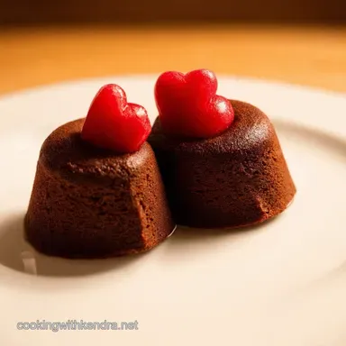 Easy Molten Lava Cakes Valentines Day Desserts for Two Recipe Card