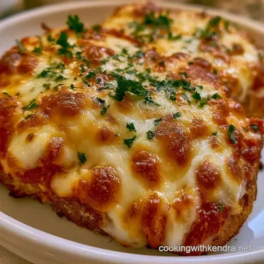 Crispy Mozzarella Cheese Flatbread Pizza Recipe Card