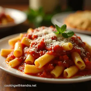 Nanas Easy Baked Ziti Simple Delicious Comfort Recipe Card