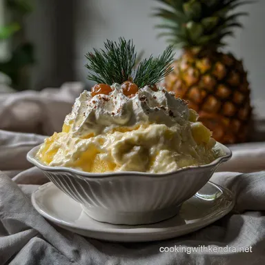 No Bake Pineapple Cream Dessert: Velvety & Sliceable Set Texture Recipe Card