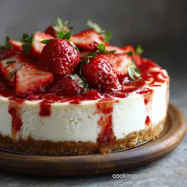 NoBake Strawberry Cheesecake: Ultra-Creamy, Easy Summer Dessert