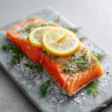 Frozen Salmon: No-Thaw Baked Fillet with Lemon-Dill Recipe Card