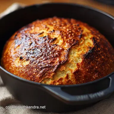 No Knead Gluten Free Bread: Rustic Dutch Oven Recipe for a Crusty Loaf Recipe Card