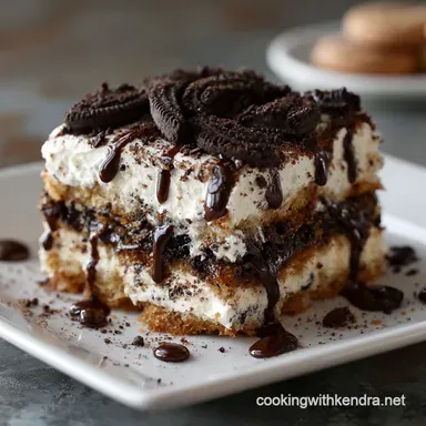 Showstopper NoBake Cookie Monster Layered Dessert Recipe Recipe Card