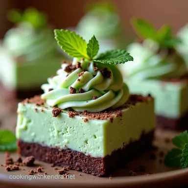 NoBake Mint Chocolate Icebox Easiest Green Dessert EVER Recipe Card