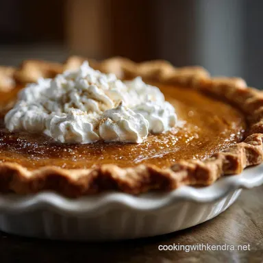 Old Fashioned Pumpkin Pie: The Silky Classic with a Flaky Crust Recipe Card