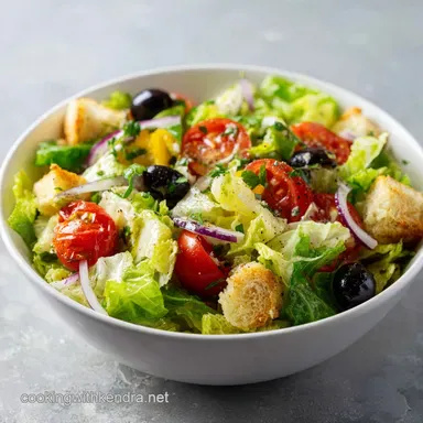 Olive Garden Salad Recipe for 6 Servings Recipe Card