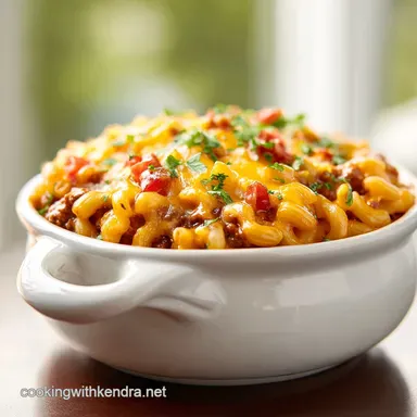 Chili Macaroni Recipe in 30 Minutes Recipe Card
