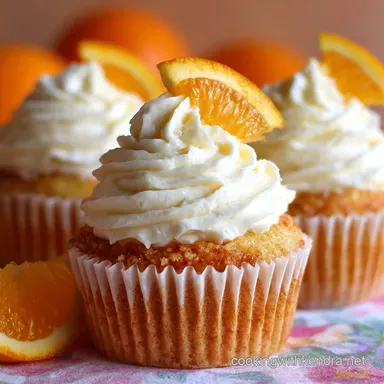 Orange Creamsicle Cupcakes Zesty Orange Dream with Cream Cheese Frosting Recipe Card