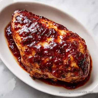 Chicken With BBQ: Oven Baked for 4 Servings Recipe Card