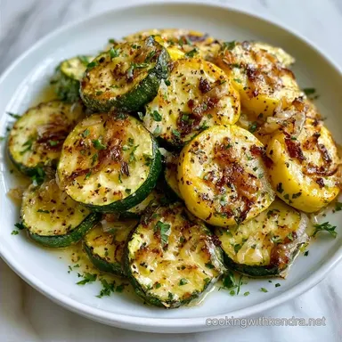 Oven Roasted Zucchini and Squash for 4