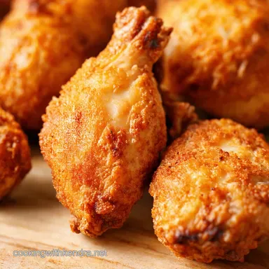 Oven Baked Fried Chicken Legs Crispy Easy Healthier Recipe Card