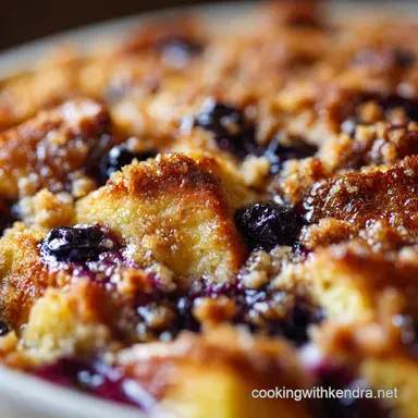 Overnight Blueberry French Toast Bake Lemon Brioche Streusel Topping