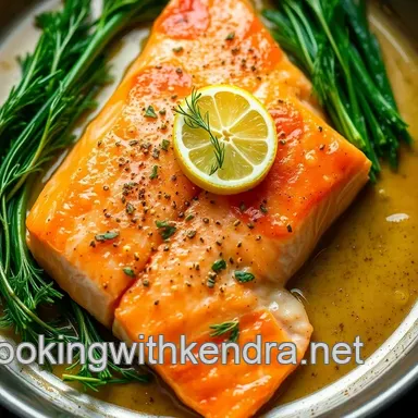 Pan-Seared Norwegian Salmon with Lemon-Dill Butter Sauce Recipe Card