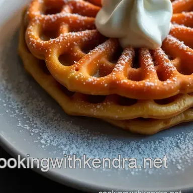 Easy Funnel Cake: Pancake Mix Carnival Magic! Recipe Card