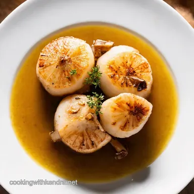King Oyster Mushroom Scallops LemonGarlic Butter Bliss