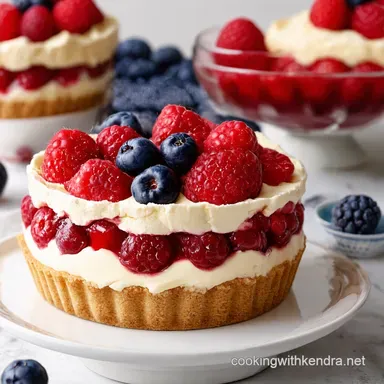 Patriotic Food My ShowStopping Berry Trifle Tart Recipe Recipe Card