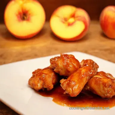 Peachy Keen Wings Schnapps Glazed Goodness Recipe Card
