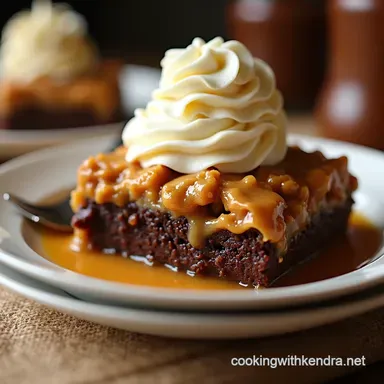 Peanut Butter Chocolate Dump Cake Seriously Easy Decadence Recipe Card
