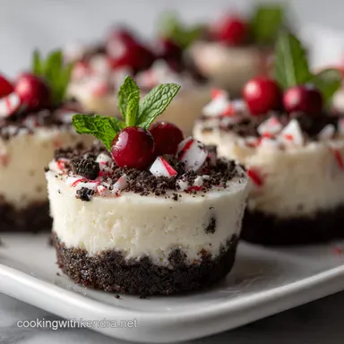 Peppermint Cheesecakes Recipe: Oreo Crust Recipe Card