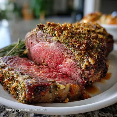 Rib Roast Bone In: Slow-Roasted Prime Rib with Garlic-Herb Crust