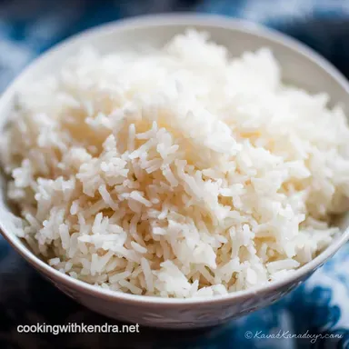 White Rice: Master the Fluffy Perfection Absorption Method Recipe Card