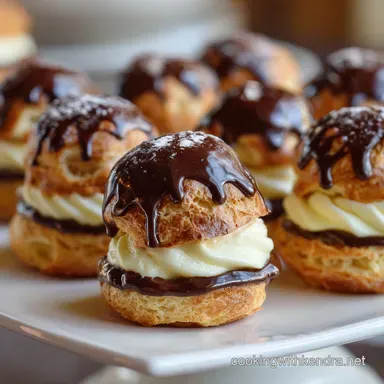 Foolproof Cream Puff Dessert Recipe Classic Profiteroles and Ganache Recipe Card