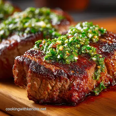 Grilled picanha with Chimichurri Brazilian BBQ Perfection Recipe Card