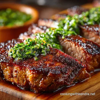 Grilled picanha with Chimichurri Brazilian BBQ Perfection