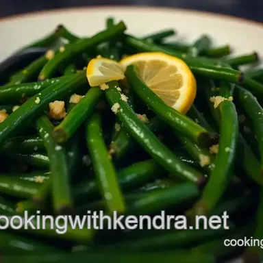 Perfect steam green beans: Crisp & Easy Lemon Zest Magic