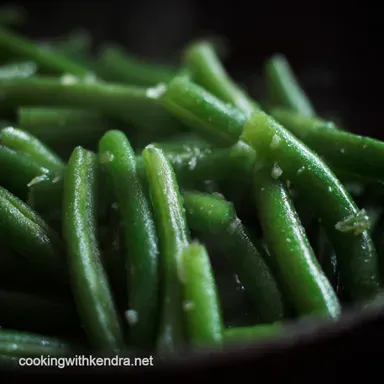 Steaming Green Beans: My Family's Favourite Lemon & Garlic Recipe Recipe Card
