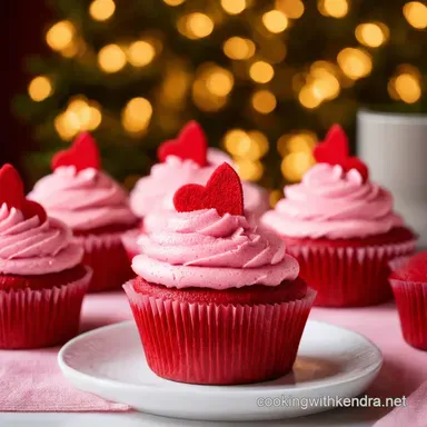 Pink Velvet Cupcakes A Valentines My Scrumptious Valentine Treats Recipe Card