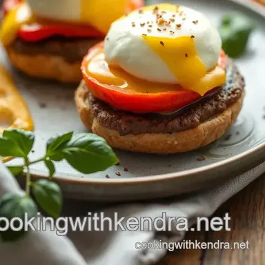 Easy & Delicious Poached Eggs Benedict with Bell Peppers: My Family's Favorite Recipe Card