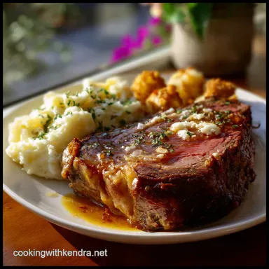 Prime Rib Side Dish with Garlic Mashed Potatoes