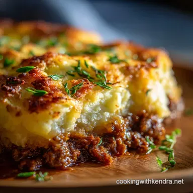 Cottage Pie: The Rich Pub-Style Recipe with Cheesy Potato Mash Recipe Card