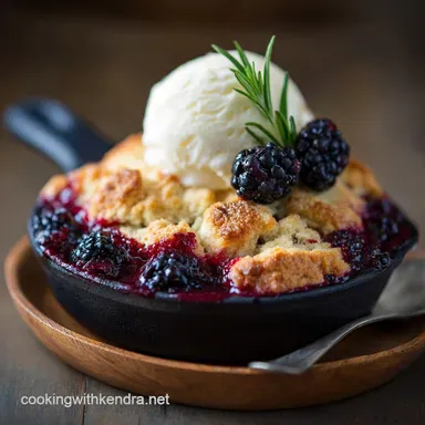 Proper Country Blackberry Cobbler Recipe Ultimate Rustic Dessert Recipe Card