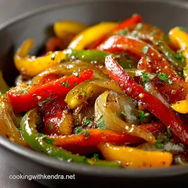 Sauteed Peppers and Onions: The Ultimate Slow-Sweat Technique Recipe Card