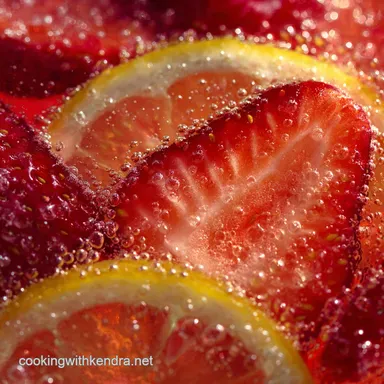 Sparkling Strawberry Punch Make the Best Lemon Cordial Easy Peasy Recipe Card