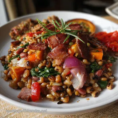 New Year Recipes: Lucky Hoppin John with Ham Hock Recipe Card