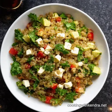 ProteinPacked Greek Quinoa Salad My Sunshine Lunch Recipe Card