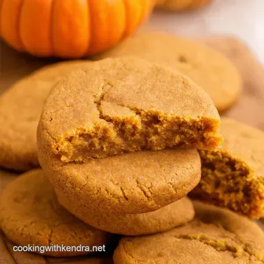 Pumpkin Pie Cookies Soft Spiced Autumn Delight Recipe Card