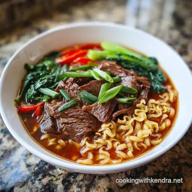 Beef Ramen Noodles in 15 Minutes Recipe Card