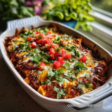 Quick Enchilada Casserole: 30-Minute Layered Bake Recipe Card