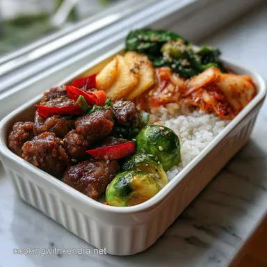 Easy Korean Lunchbox Idea for Quick: 40-Minute Meal Prep Recipe Card
