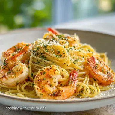 Shrimp Pasta Recipe in 20 Minutes Recipe Card